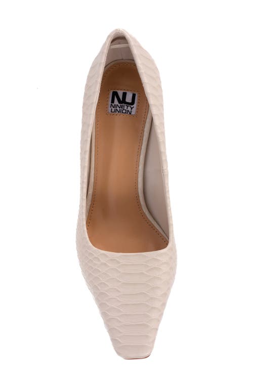 NINETY UNION NINETY UNION INTENSE SNAKE EMBOSSED PUMP 