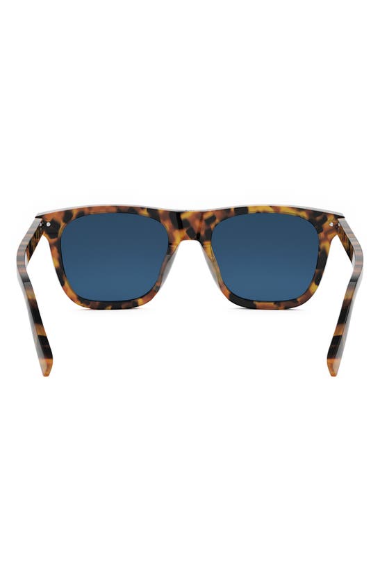 Shop Dior 'blacksuit S13i 53mm Geometric Sunglasses In Havana/ Black/ Blue