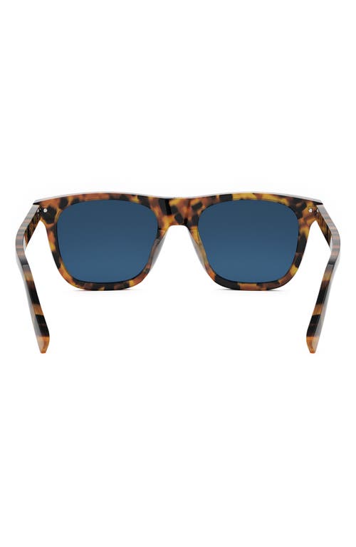 Shop Dior 'blacksuit S13i 53mm Geometric Sunglasses In Havana/black/blue