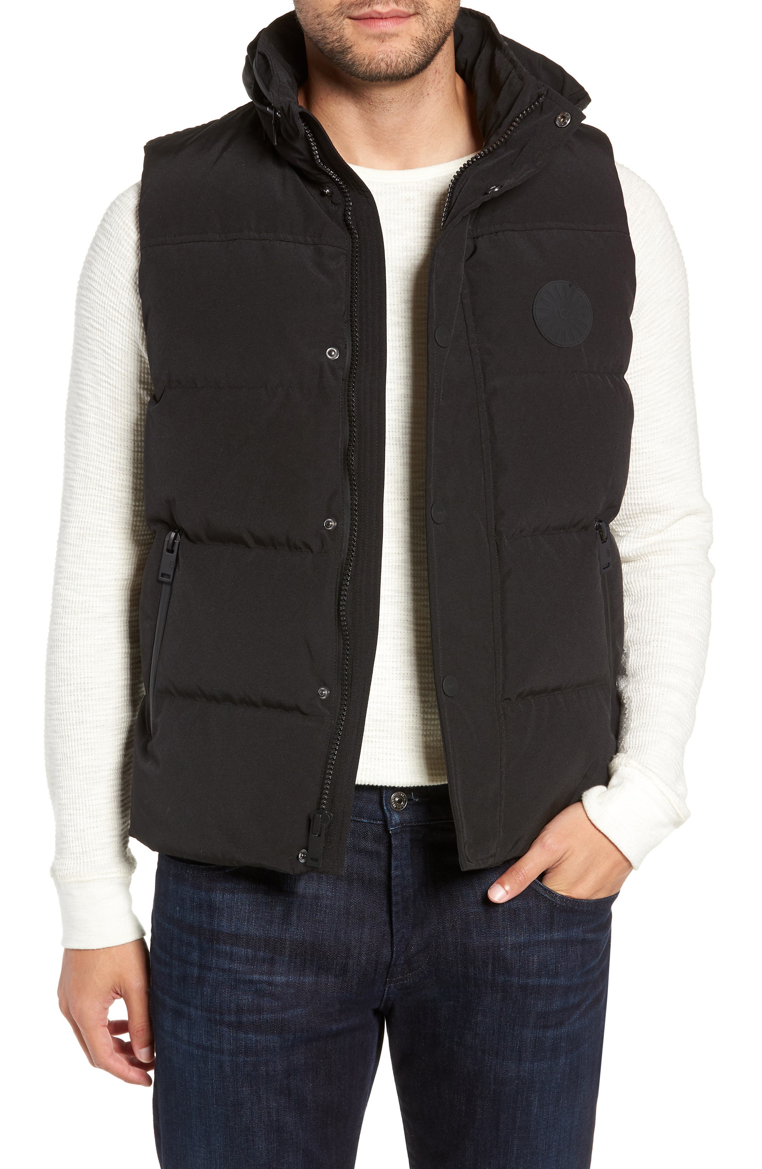 Ugg Nathaniel Down Vest, Black