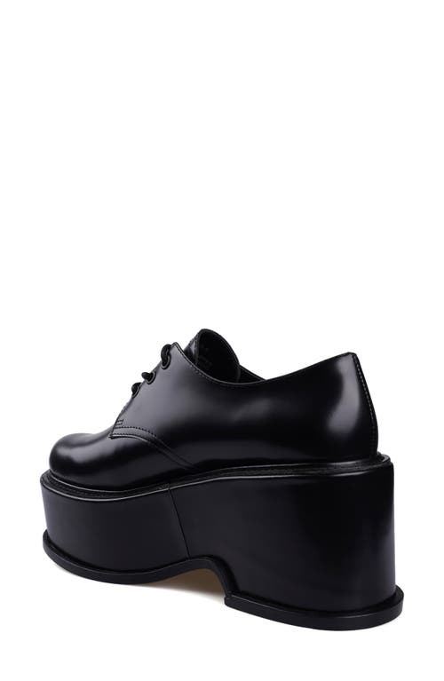 Zigi Artisan Fenni Platform Derby In Black Leather
