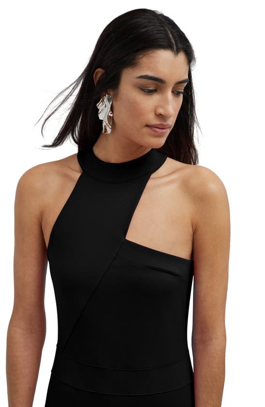 Shop Marcella Sonata Ponte Knit Midi Cocktail Dress In Black