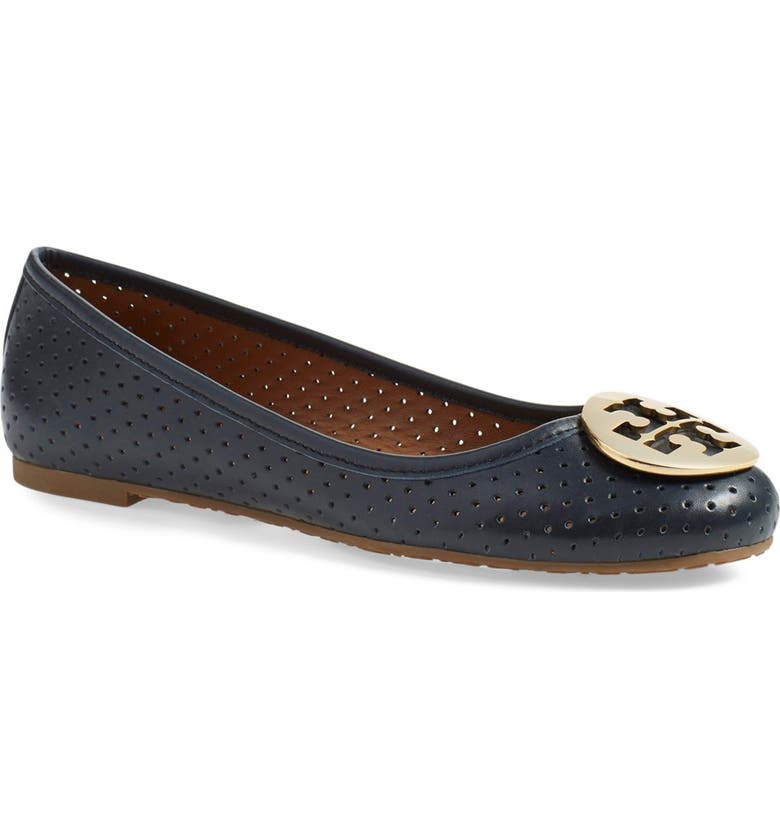 Tory Burch 'Reva' Perforated Ballerina Flat (Women) | Nordstrom