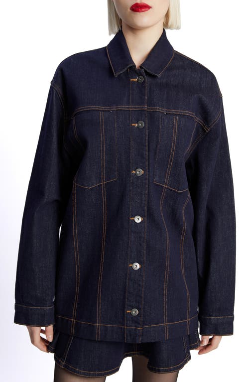 Bardot Keely Oversize Denim Jacket In Dark