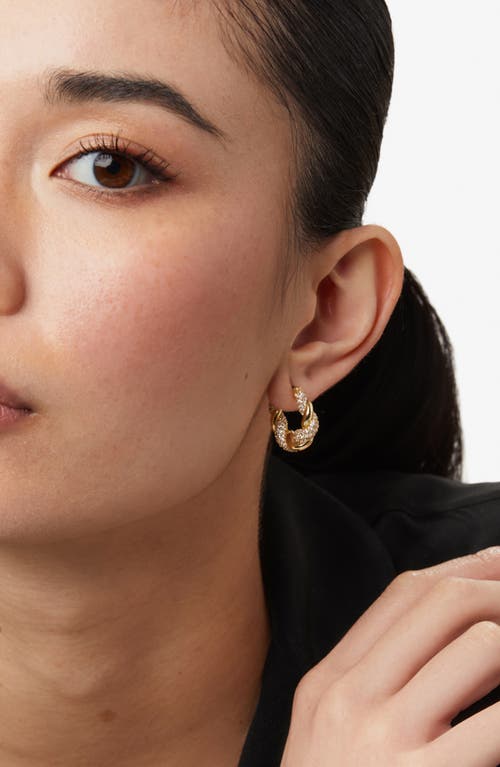 Shop Ana Luisa Twisted Hoop Earrings In Gold