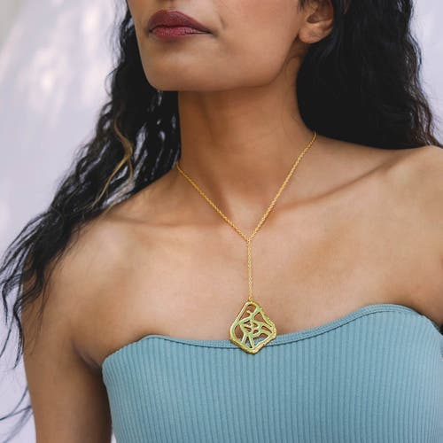Dhwani Bhansal Tala Necklace In Gold Plated