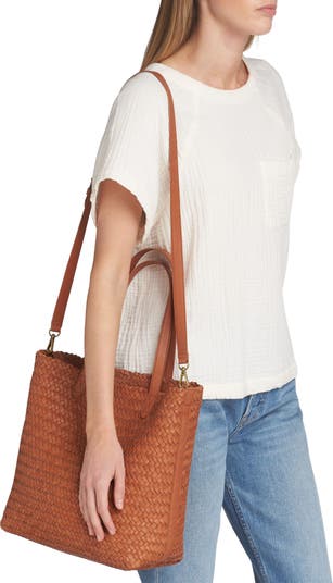 Madewell The Medium Transport Tote: Woven Leather India