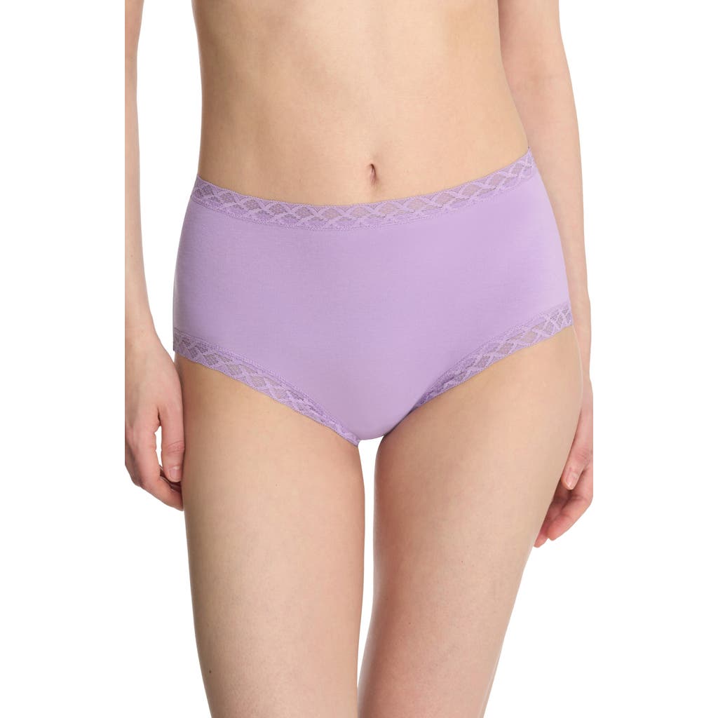 Natori Bliss Cotton Full Brief in Sweet Violet