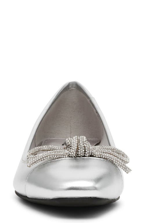 Shop Anne Klein Cassidy Flat In Silver