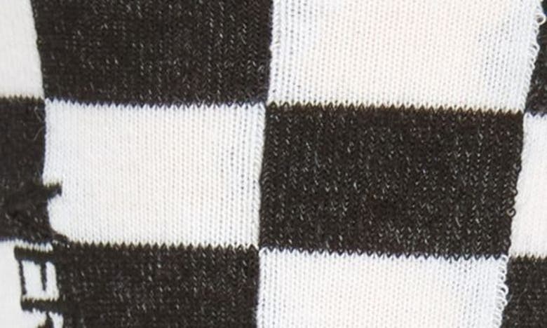 Shop Versace Athletic Crew Socks In Black White