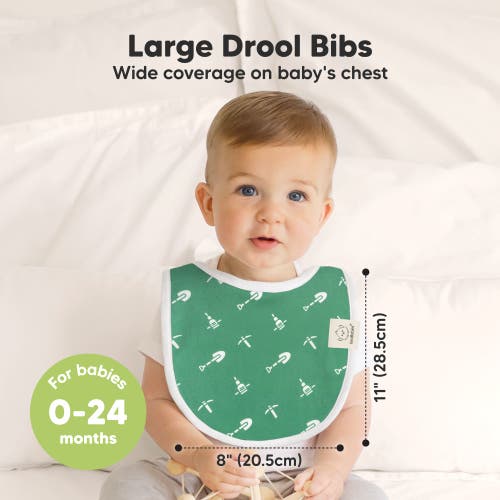 KEABABIES KEABABIES 8-PACK BABY DROOL BIBS