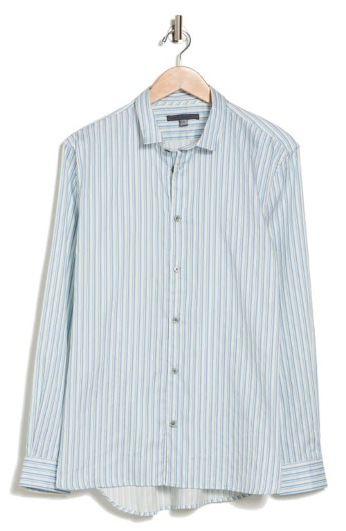 John Varvatos Ross Cotton Button-up Shirt In Blue Stone