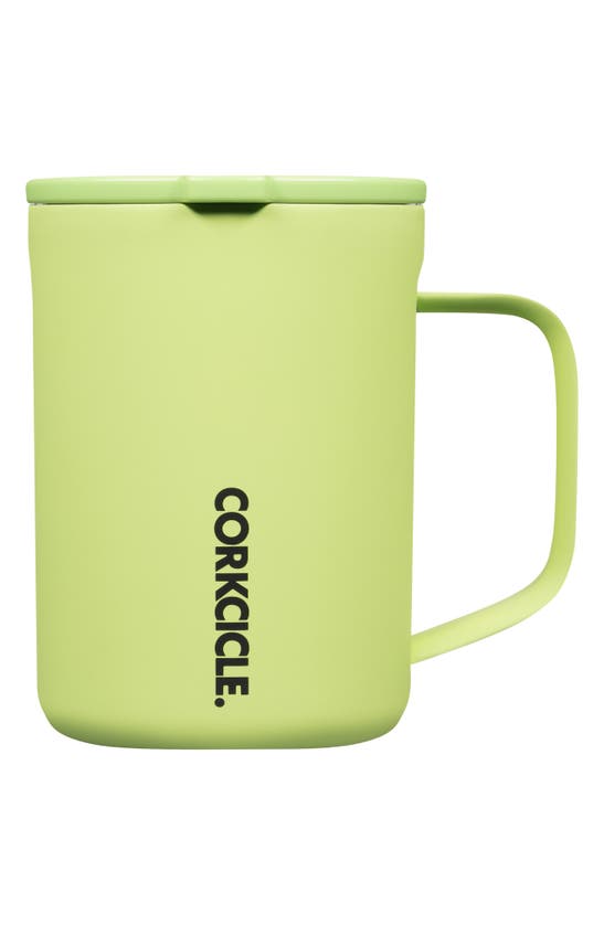 Corkcicle 16-ounce Insulated Mug In Citron