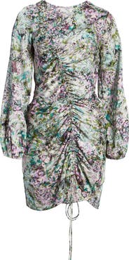 Xenia Ruched Long Sleeve Minidress Xenia Ruched Long Sleeve Minidress