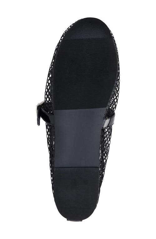 Coconuts By Matisse Nolita Black Mesh Buckle Ballet Flats In Black