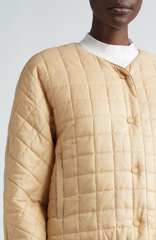 Shop Lafayette 148 New York Quilted Crop Jacket In Dune