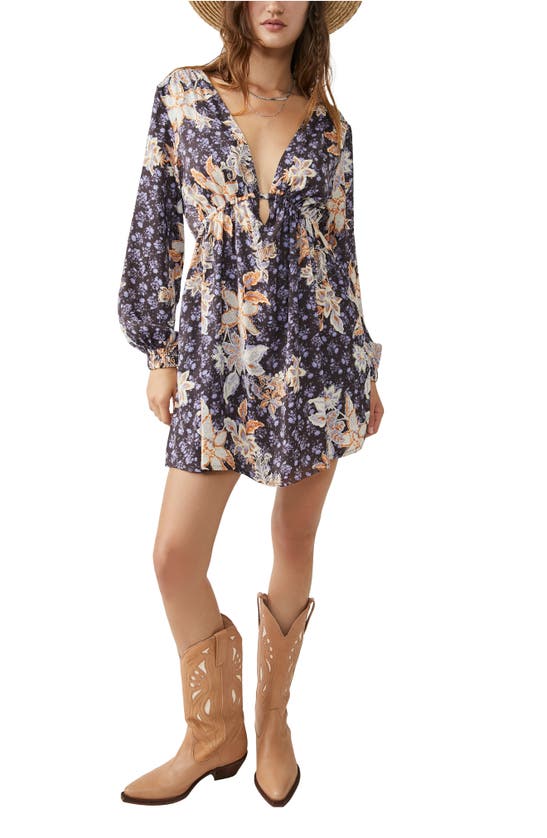 Free People Soli Mini Dress In Night Combo