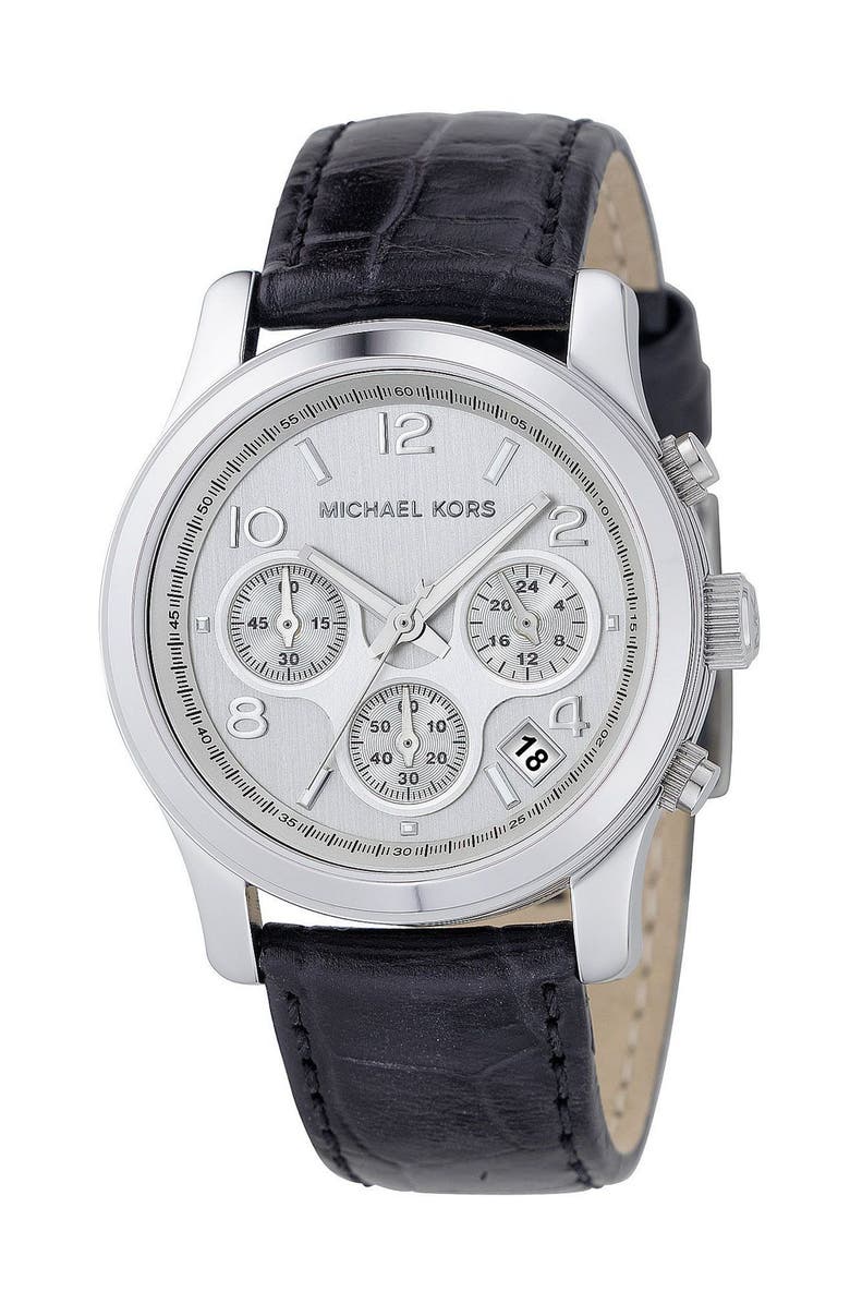 MICHAEL KORS 'Runway' Chronograph Watch, 38mm, Main, color, 001