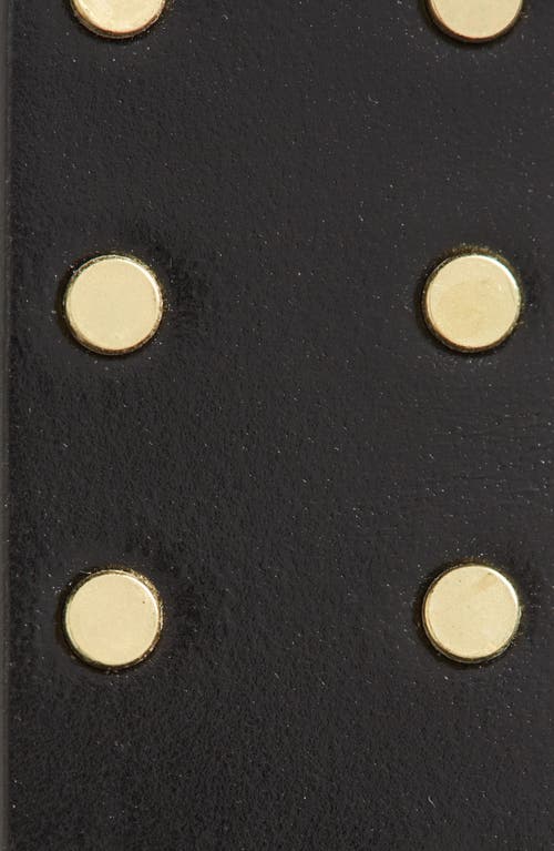 Isabel Marant Zap Stud Leather Belt In Black