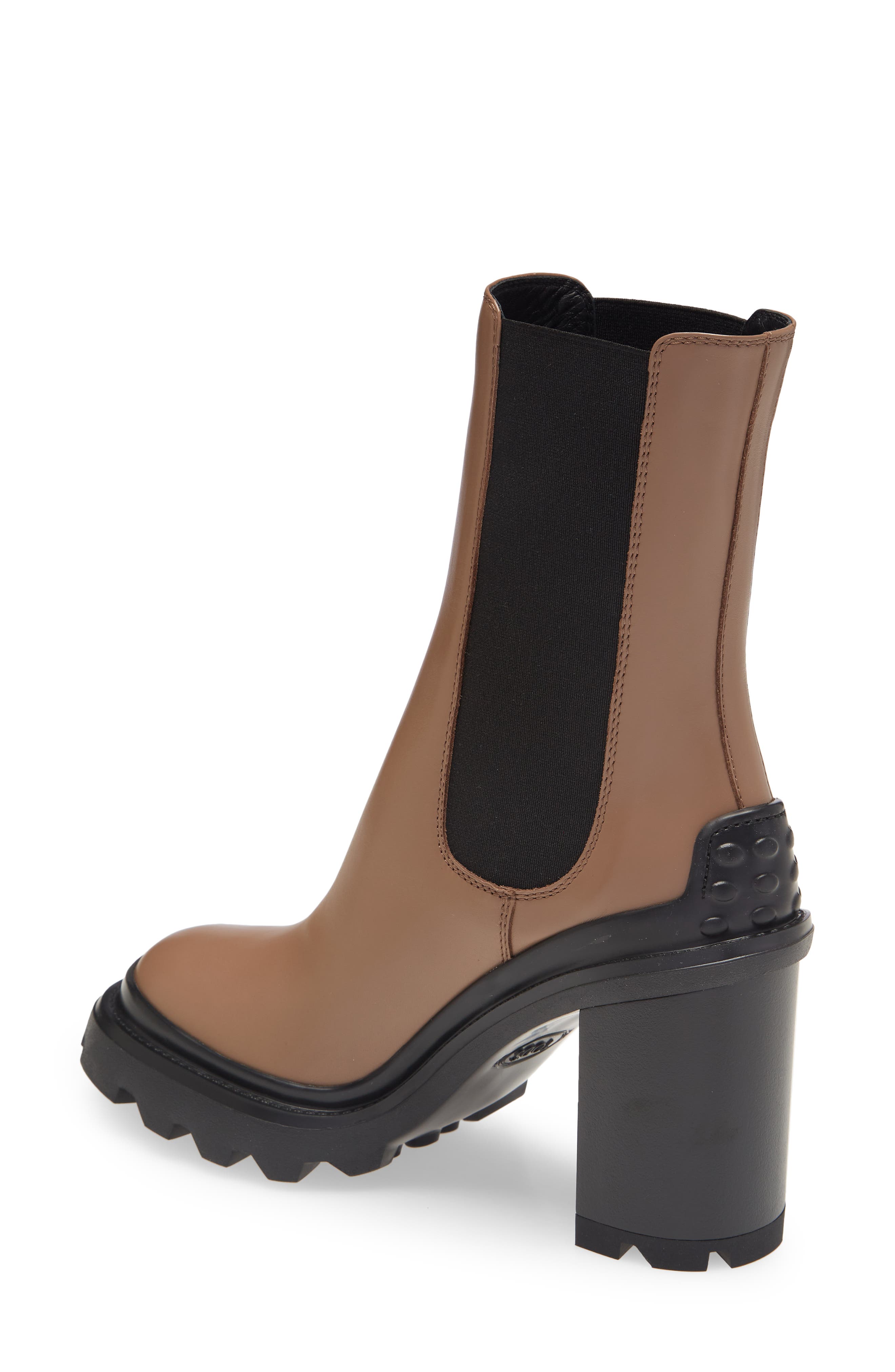 Tod's Women's Tronch Leather Booties - Beige - Size 5.5