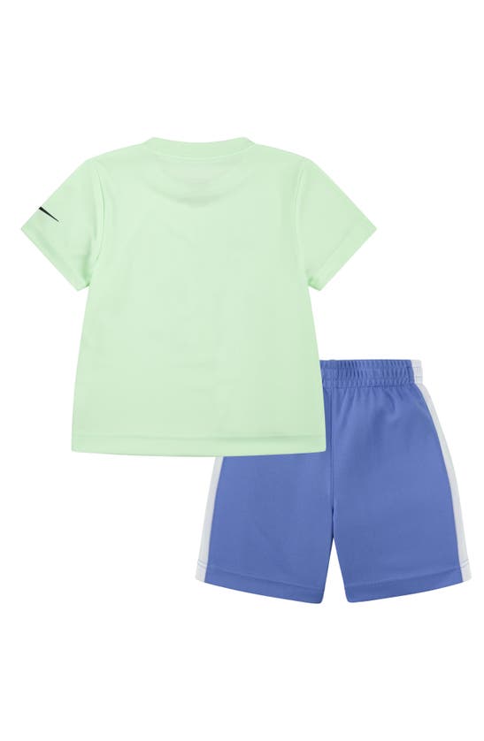 Shop Nike Kids' Dri-fit Just Do It Graphic T-shirt & Shorts Set In  Polar