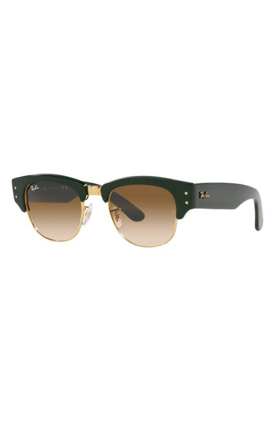 Shop Ray Ban 50mm Mega Clubmaster Square In Green