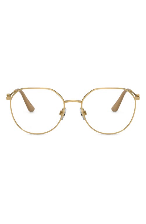 Dolce & Gabbana 54mm Phantos Optical Glasses in Gold at Nordstrom