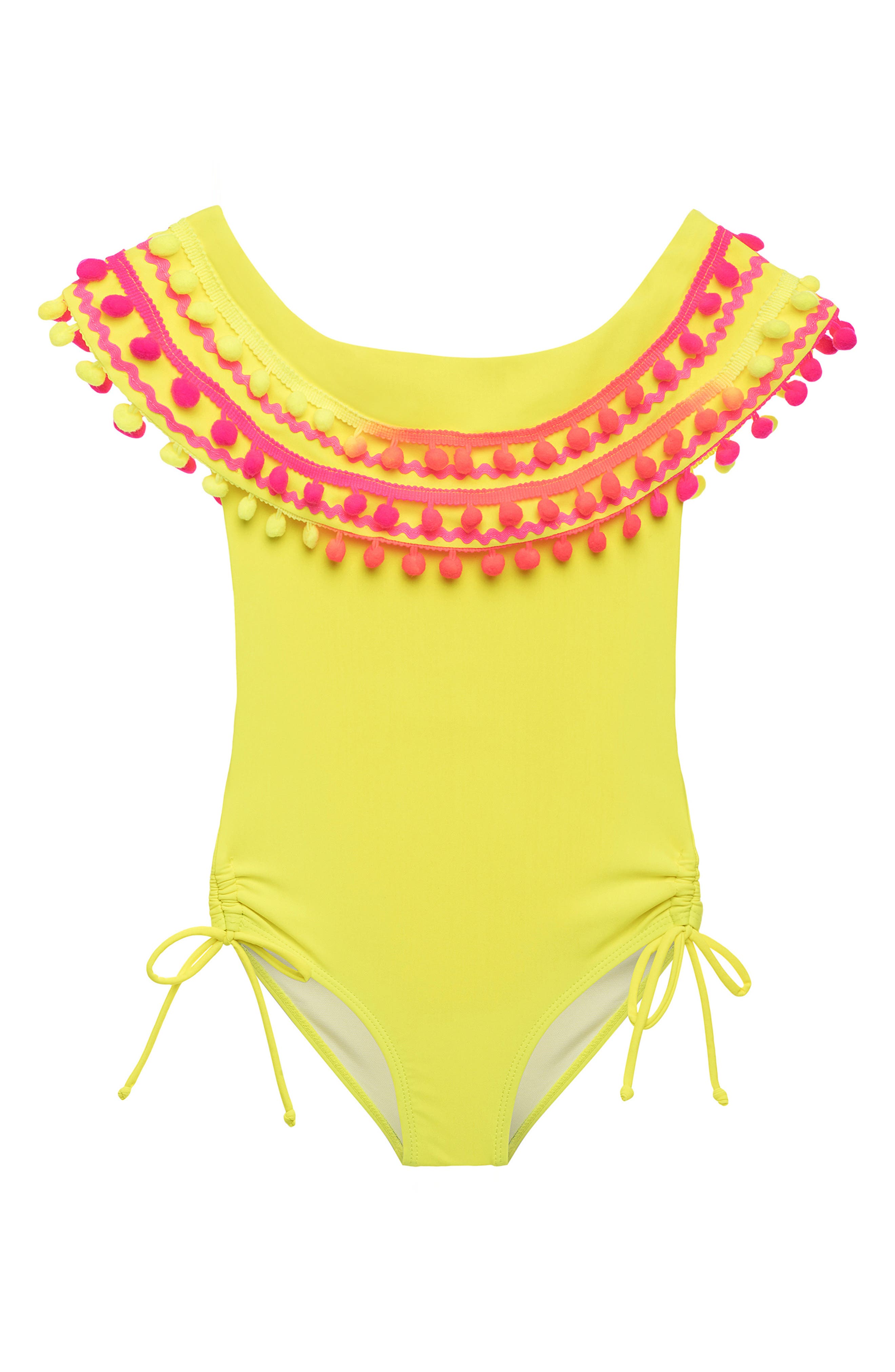 girls neon swimsuit