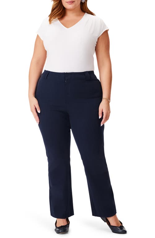 Shop Nic + Zoe Nic+zoe Plaza Demi Bootcut Ankle Pants In Dark Indigo