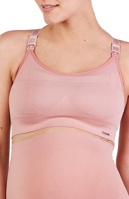 Cache Coeur Maternity/Nursing Sports Bra in Pink