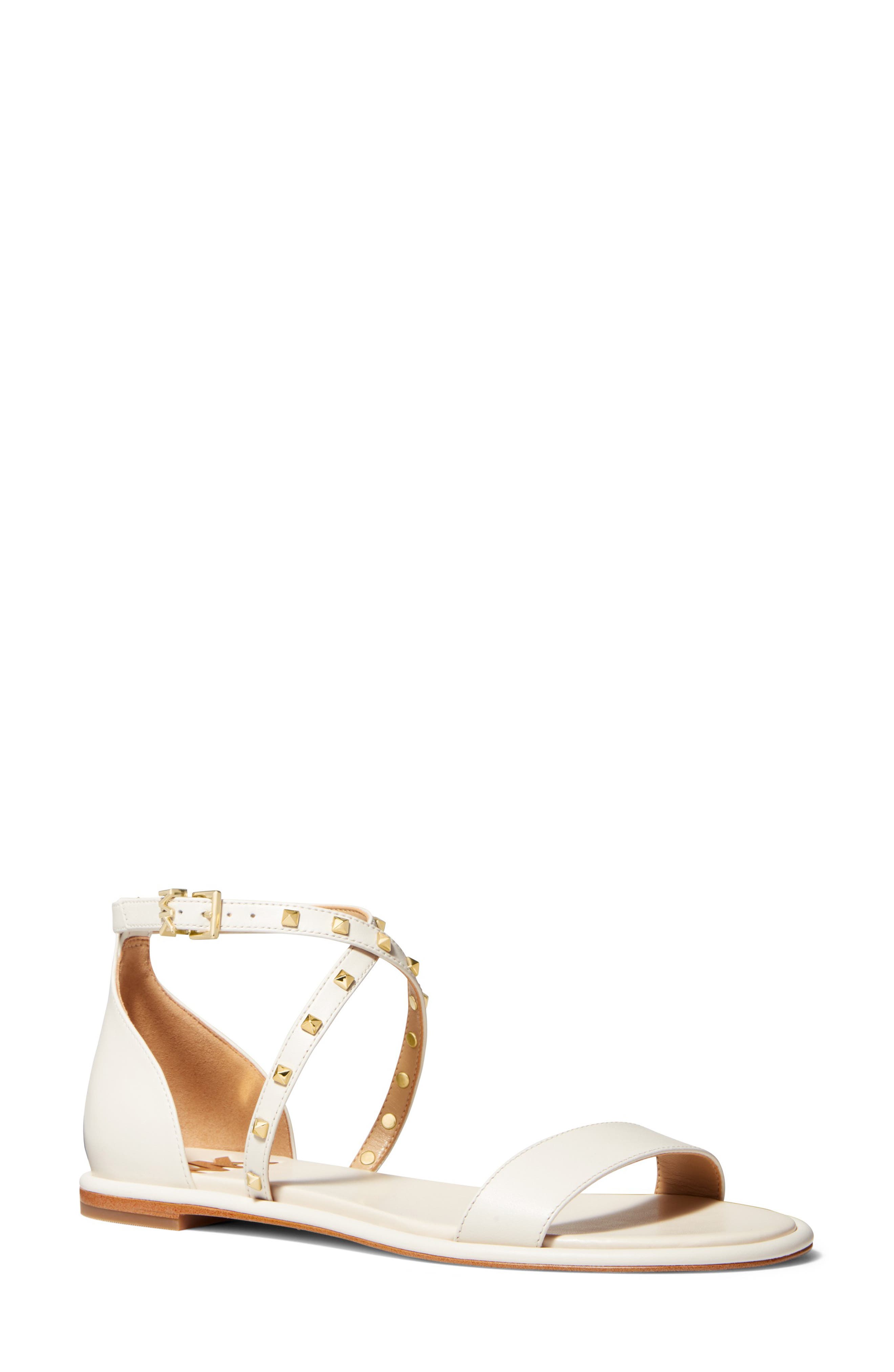 Michael kors tara floral cheap embellished leather platform sandal