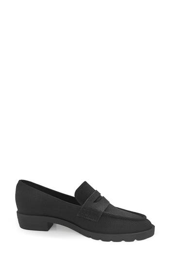 Reaction Kenneth Cole Feobe Knit Loafer In Black Knit