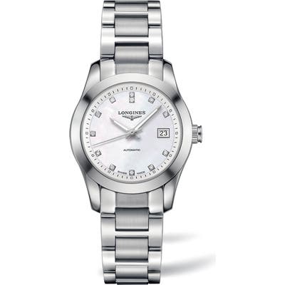 Longines Conquest Classic Automatic Bracelet Watch, 29.5Mm