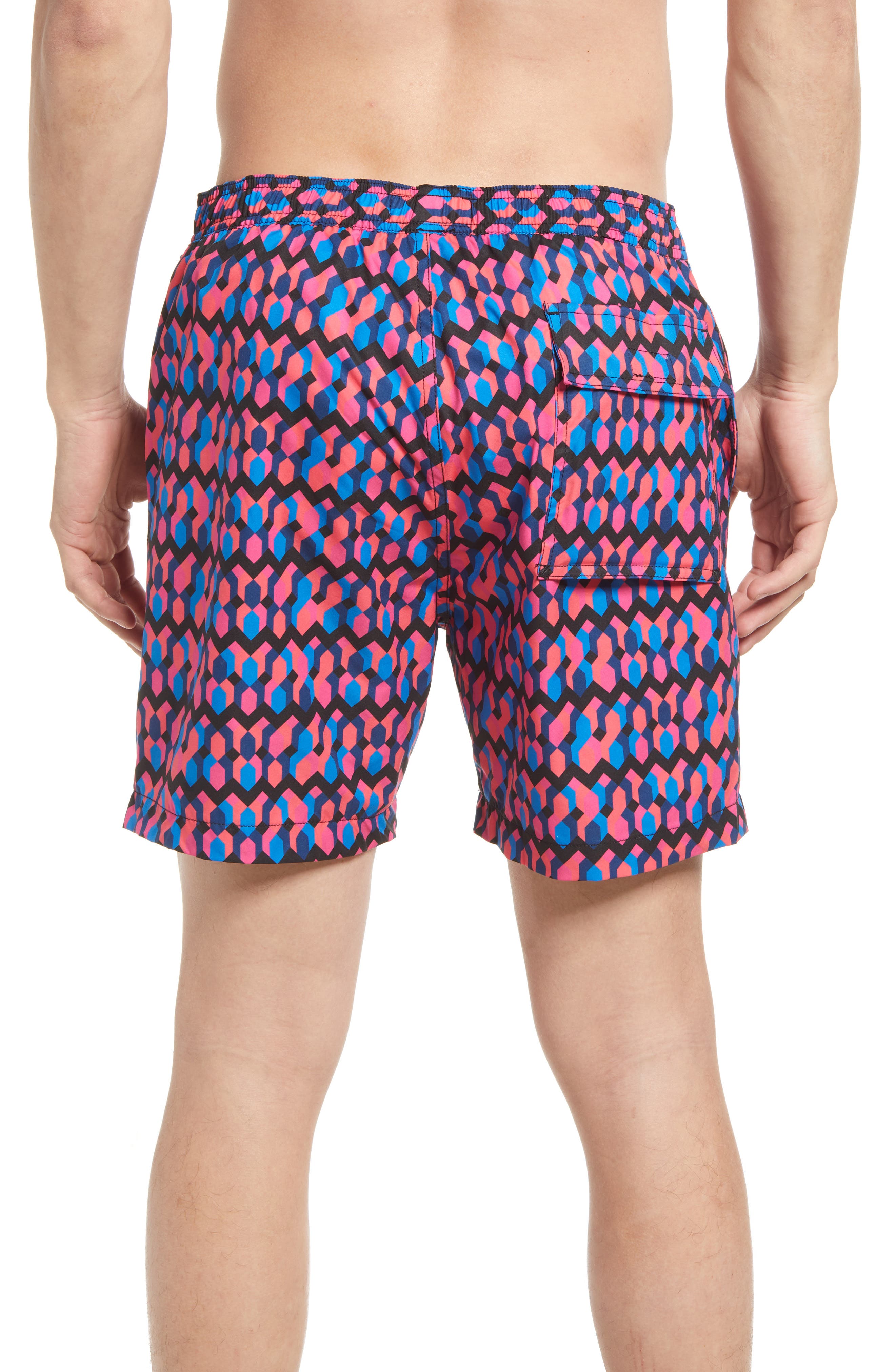 Psycho Bunny Everett Geo Swim Trunks | Nordstrom
