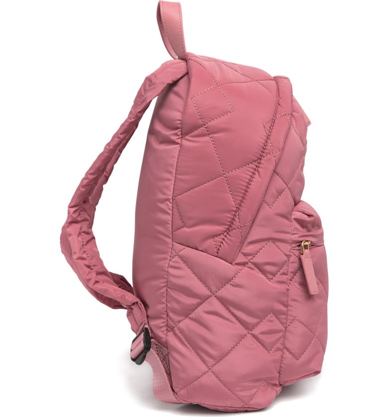 Quilted Nylon School Backpack
