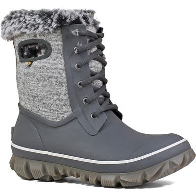 Bogs Arcata Insulated Waterproof Snow Boot, Grey