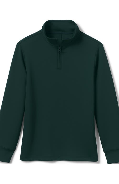 LANDS' END LANDS' END SCHOOL UNIFORM KIDS QUARTER ZIP PULLOVER 