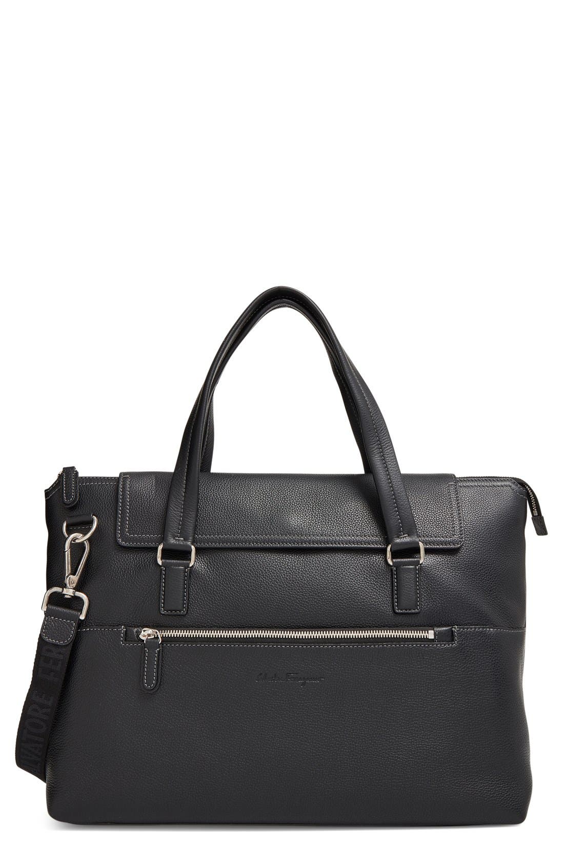 Salvatore Ferragamo 'Manhattan' Soft Leather Briefcase Nordstrom