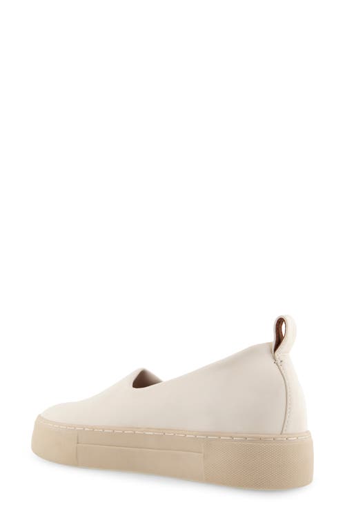 Shop Aerosoles Blakely Hidden Wedge Flatform Sneaker In Eggnog Stretch