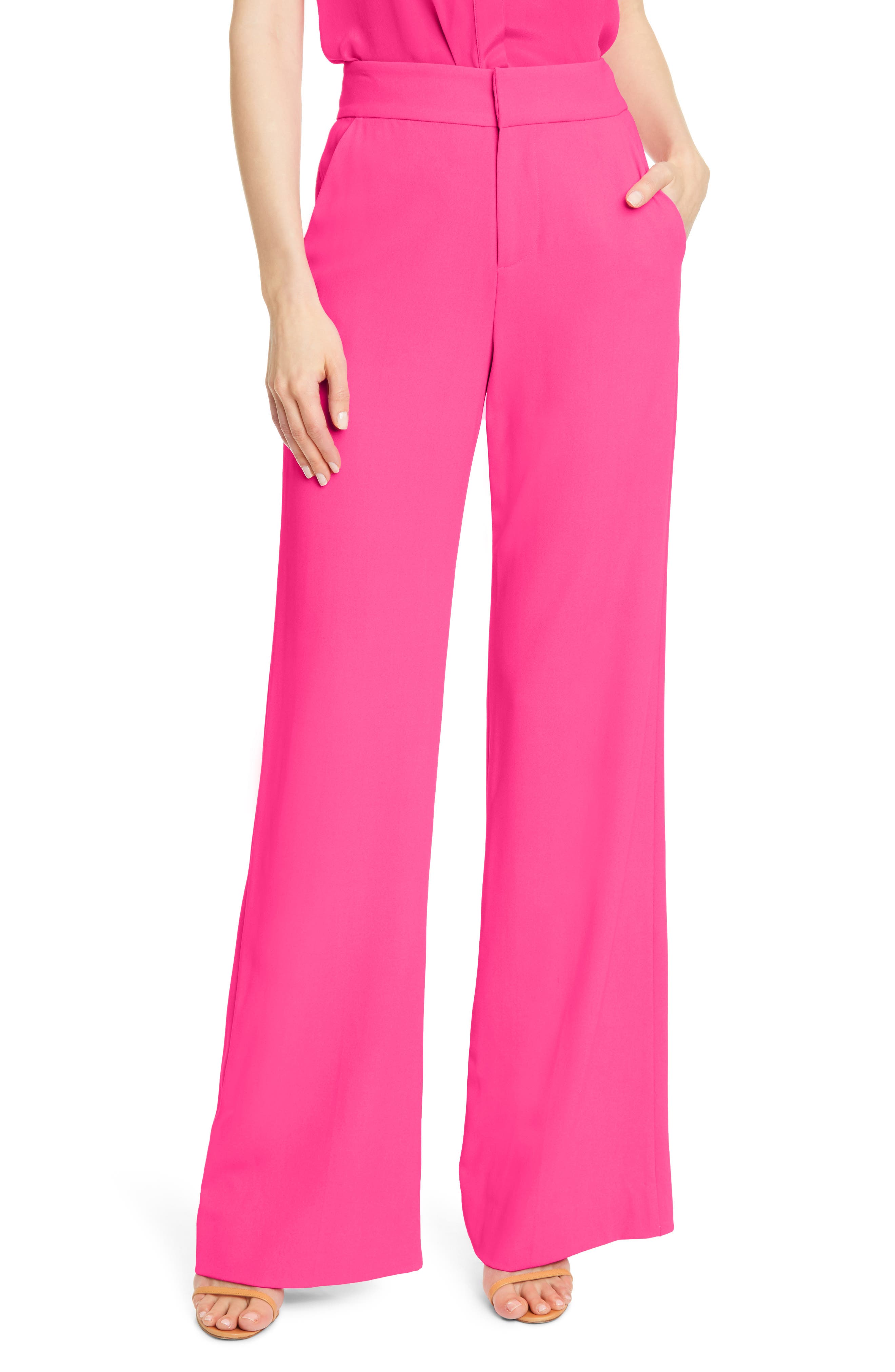 alice and olivia high waisted pants