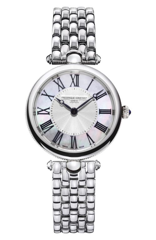 Frederique Constant Art Deco Watch, 30mm In Silverone