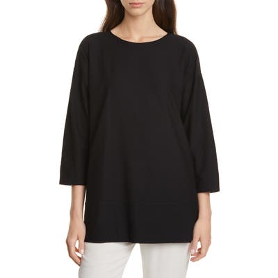 Eileen Fisher Bracelet Sleeve Tunic, Black