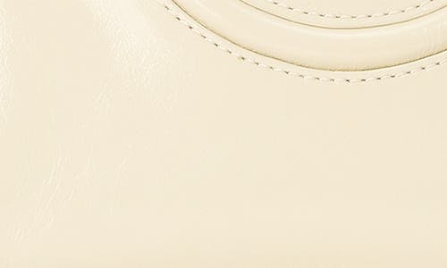 Shop Staud Mini Maude Top Handle Bowler Bag In Cream