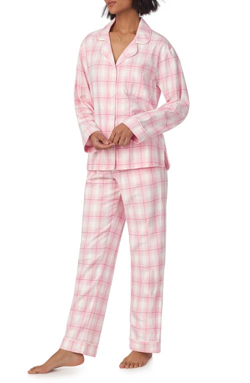 Shop Bedhead Pajamas Print Organic Cotton Flannel Pajamas In Mountain Plaid