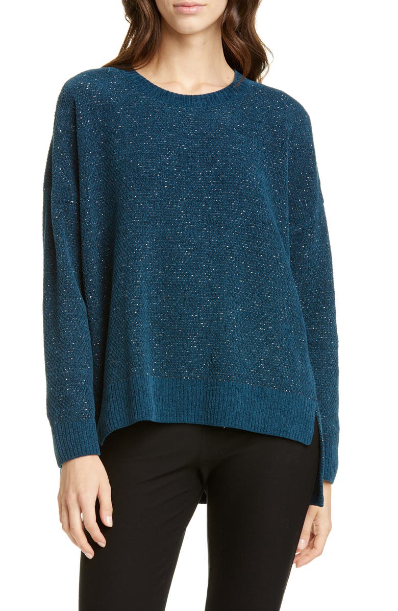 Eileen Fisher Crewneck Organic Cotton Sweater (Regular & Petite ...