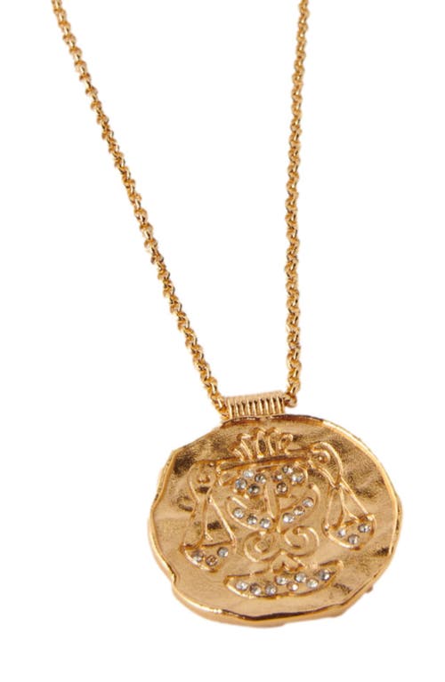 Maje Zodiac Medal In Libra