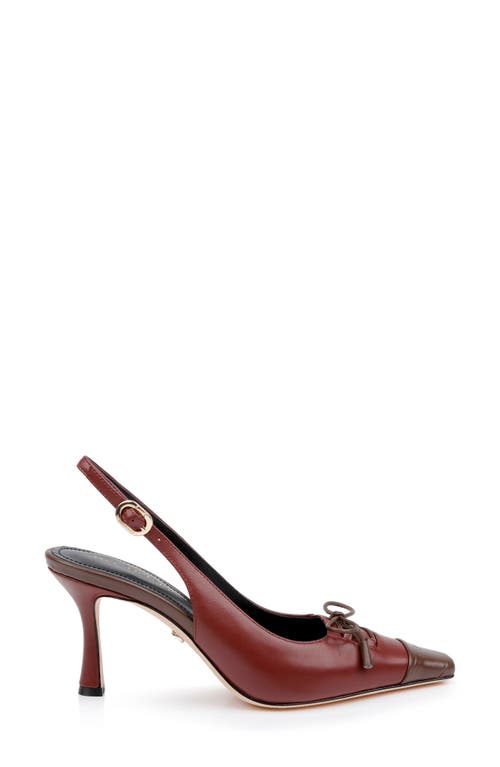 Shop Dee Ocleppo Fremont Slingback Pump In Rust Leather