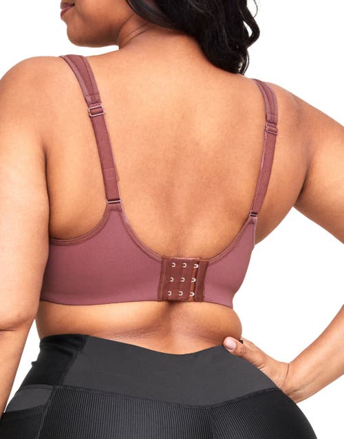 Shop Adore Me Maho High-impact Sports Bra In Dark Brown