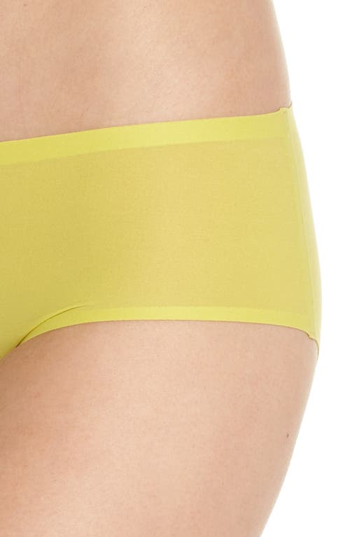 Shop Chantelle Lingerie Soft Stretch Seamless Hipster Panties In Citrus Yellow-j6