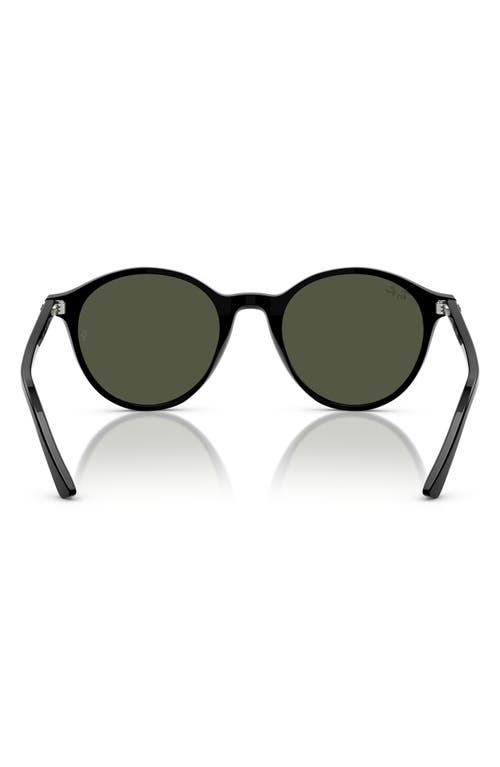 Ray Ban Ray-ban Phantos 53mm Round Sunglasses In Black